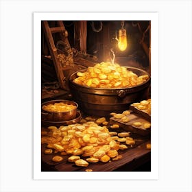 Gold Ingots And Coins Chinese New Year 1 Art Print