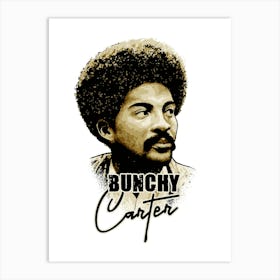 Bunchy Carter Activist Legend in Vintage Art Print