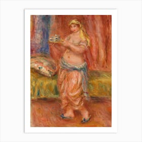 Odalisque With Tea Set, Pierre Auguste Renoir Art Print