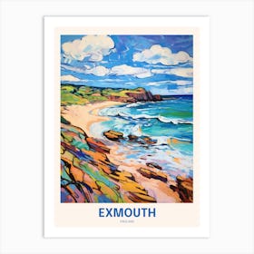 Exmouth England 5 Uk Travel Poster Art Print