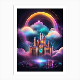 Castle In The Clouds 4 Art Print