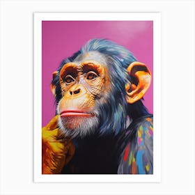 Monkey Pop Art 2 Art Print