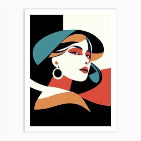 Portrait Of A Woman Art Print