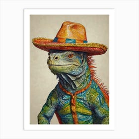 Iguana 3 Art Print