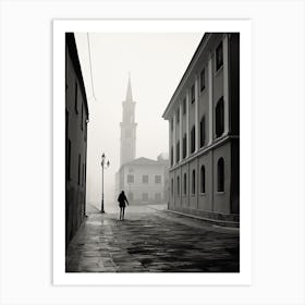 Palencia, Spain, Black And White Analogue Photography 4 Art Print