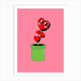 Heart In A Pot Art Print