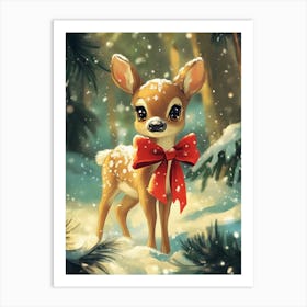 Cute Deer Art Print