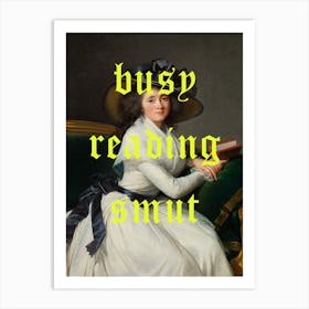 Busy Reading Smut Renaissance Painting Art Print