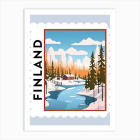 Finland 2 Travel Stamp Poster Art Print
