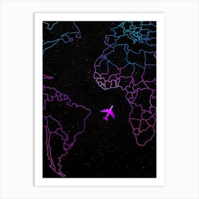 World Map Art Print