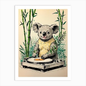 Koala Dj 1 Art Print