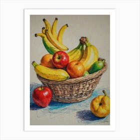 Fruit Basket Art Print