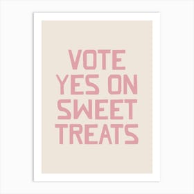 Vote Yes On Sweet Treats Affiche