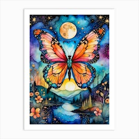 Surrealism Fairytale Butterfly v3 Art Print