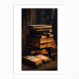 Stack Of Books Art Print