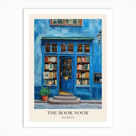 Stockholm Book Nook Bookshop 2 Poster Art Print