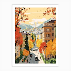Bern In Autumn Fall Travel Art 1 Art Print