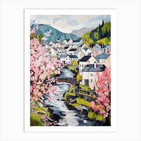 Betws Y Coed (Wales) Painting 4 Art Print