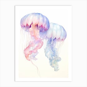 Sea Nettle Jellyfish Watercolour 7 Art Print