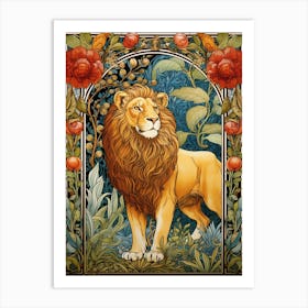 Lion In The Forest 6 Art Print