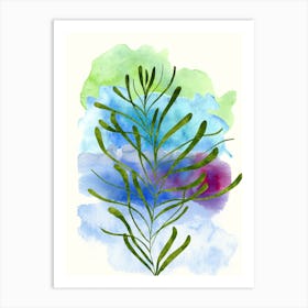 Watercolor Of A Plant Art Print