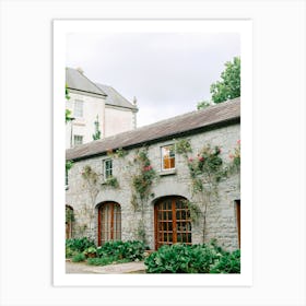 Rose Covered Irish Castle  Art Print