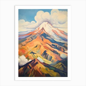 Pico De Orizaba Mexico 3 Mountain Painting Art Print