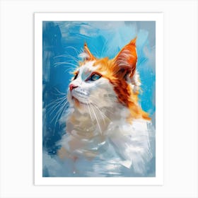 Portrait Of A Cat Art Print