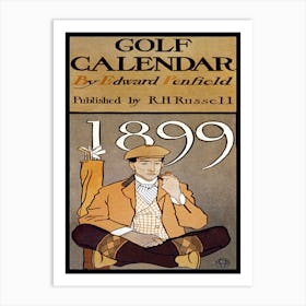 Golf Calendar (1899), Edward Penfield Art Print