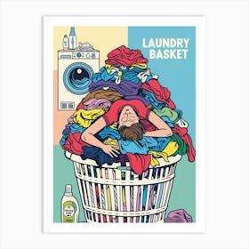 Laundry Basket 8 Art Print