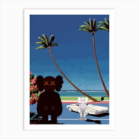 kaws holiday Art Print