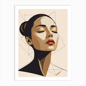 Portrait Of A Woman 7 Art Print