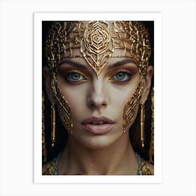 Gold-Accessorized Queen Art Print
