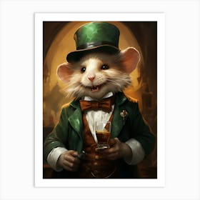 Shamrock Mouse 1 Art Print