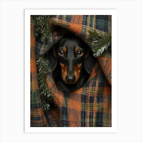 Dachshund Dog.Generated AI. Wall Art Print Poster