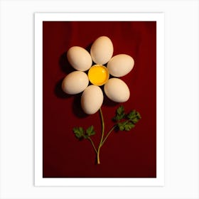 Flower Of Eggs Art Print