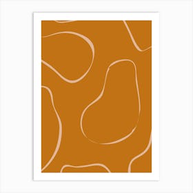 Orange Peach Art Print