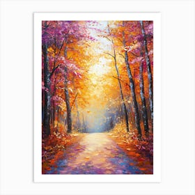 Beautiful Autumn Painting 19 Art Print