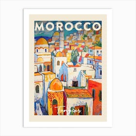 Tangier Morocco 7 Fauvist Painting Travel Poster Art Print