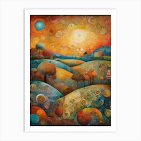 Sunset In The Sky Art Print