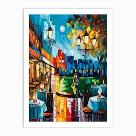 Paris At Night Art Print