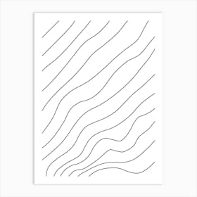 Wavy Lines Art Print