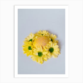 Easter Egg With Daisies Art Print