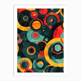 Abstract Circles 36 Art Print