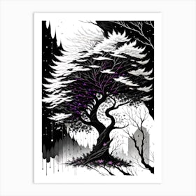 Tree In The Snow 10 Art Print