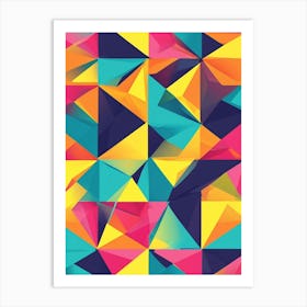 Abstract Triangles 3 Art Print