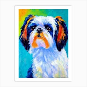 Affenpinscher 2 Fauvist Style Dog Art Print