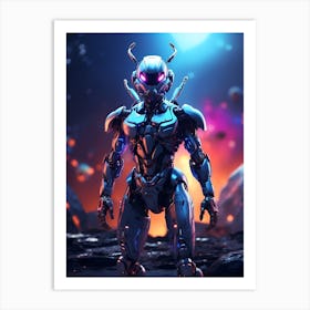 Ant In Cyborg Body #2 Art Print