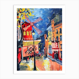 Paris Street Scene Art Print