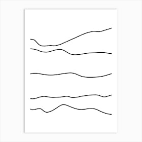 Wavy Lines 23 Art Print